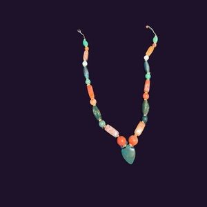 Multicolor Jade 24” necklace